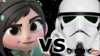 Vanellope vs Star Wars Imperial Troopers Disney Infinity [upl. by Puglia23]