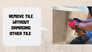 How to Remove Tile Without Damaging Surrounding Tile [upl. by Airetnohs]