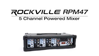 All About Your Rockville RPM47 1800w Powered 5 Channel MixerAmplifier BluetoothUSB Interface [upl. by Janaye]