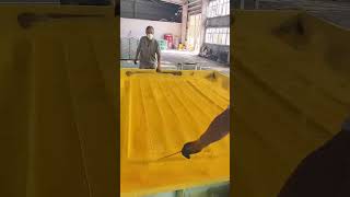 Coating process of metal protective fence [upl. by Hsihsa]