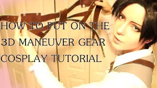 LEVI SHOWS HOW TO PUT 3DMG ONHarness beltsActual Tutorial Attack On TitanShingeki No Kyojin [upl. by Drucy487]