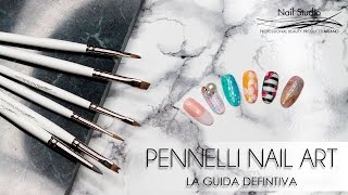 TUTORIAL PENNELLI NAIL ART  NAIL STUDIO PROFESSIONAL [upl. by Adrea]