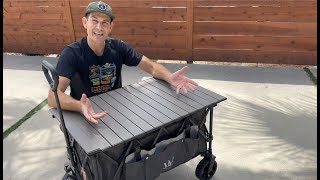 Collapsible Wagon that includes table top Whitsunday is great for picnics camping beach amp more [upl. by Xirtaeb]