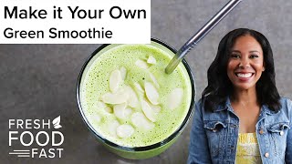 Vanessa Rissetto’s MakeItYourOwn Green Smoothie Recipe [upl. by Fortin]