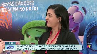 Chapecó oferece sessão de cinema inclusiva para pessoas com autismo e síndrome de Down [upl. by Gilead]