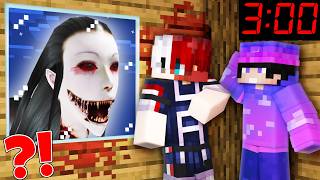 We Got Haunted By Scary Ghost AT 3 AM In Minecraft World [upl. by Sinne]