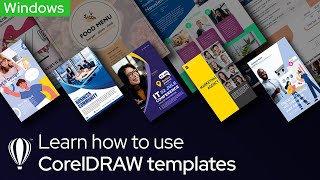 How to Use CorelDRAW Templates  Windows [upl. by Burne517]