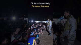 🔥 TA Army Recruitment Rally at Panzgam Kupwara 🇮🇳 motivationalvideo shorts attitude 💪 [upl. by Germayne]