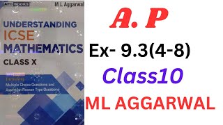 Arithmetic progression class 10ml aggarwal ex9348 [upl. by Aleb]