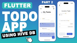 Flutter Tutorial  Flutter TODO App with Hive DataBase Hive Local Storage Tutorial CRUD  Part 2 [upl. by Tedmann]