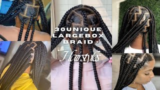 30 Unique Large Box Braids Hairstyles boxbraidsbraids knotlessbraids hairstyles [upl. by Vivianna605]