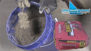 How To Mix FastSetting Concrete  DIY [upl. by Ozner]