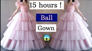 I Made This Ball Gown 15 Hours  Lets Design This Ball Gown 🥰 [upl. by Lukas]