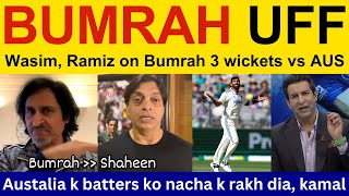 Wasim Akram latest on Bumrah 174 today IND vs AUS  Pakistani Reaction Ramiz Speaks Shoaib Akhtar [upl. by Mamoun894]