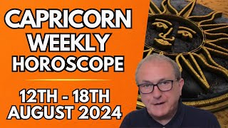 Capricorn Horoscope  Weekly Astrology  12th to 18th August 2024 [upl. by Morita]