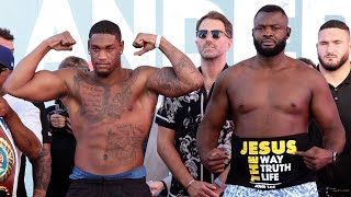 Jared Anderson vs Martin Bakole • Full Weigh In amp Face Off Video [upl. by Nebra]