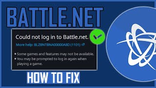 How To Fix Battle net BLZBNTBNA00000A8D Error Could Not Log In To Battle Net [upl. by Oicirtap]