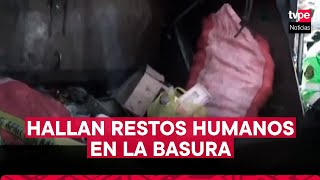 Restos humanos son hallados entre la basura por trabajadores de limpieza [upl. by Antipas]