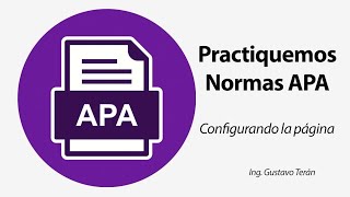 Practiquemos para aplicar normas Apa Configuración [upl. by Zobe]