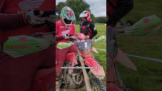 Steve Holcombe texting yellow 13 Bike Breakers  GP Enduro Of Wales Sunday Acerbis Cross Test [upl. by Adnaw69]