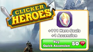 Clicker Heroes Guide Gameplay  ASCENSION QUICK ASCENSION [upl. by Harbed535]