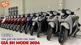 Giá Honda SH MODE 2024 Đầy Đủ Các Màu amp Trả Góp Lãi Suất Cực Thấp 0124  Tuấn Hồng Đức 3 [upl. by Cozmo145]