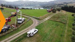 Duvauchelle to Akaroa pole renewal project [upl. by Pump811]