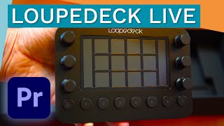 Loupedeck Live  Audio and Video Editing in Premiere Pro [upl. by Aikrahs848]