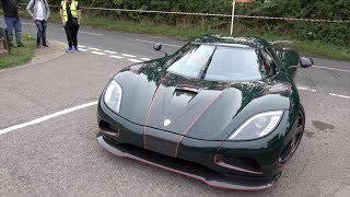 GREEN Koenigsegg Agera R  Amazing V8 Sounds [upl. by Annayat]