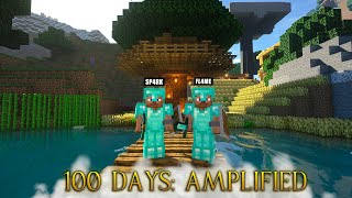 We Survived 100 Days in an Amplified World in Minecraft Hardcore [upl. by Allred878]