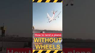 How not to land a plane without wheels trichy trichyairport flightlanding [upl. by Farro]