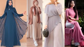 New Modern dress for muslim girls Muslim modest dress  Muslim style dress  Dress design for girls [upl. by Annibo993]