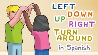 Amiguito  Interactive Spanish dance song for children left down up right turn around [upl. by Micki]