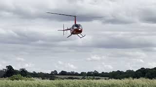 Aweinspiring Robinson R44 Landing Footage [upl. by Va]