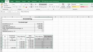 Beregning af en investerings kapitalværdi [upl. by Notsgnik]