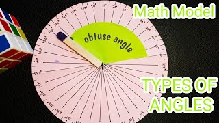 Types of Angles Angles model in math  Math TLM Angle [upl. by Johanna]