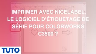 TUTO Imprimer avec NiceLabel le logiciel d’étiquetage de série pour ColorWorks C3500 [upl. by Graham]