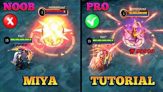 MIYA TUTORIAL 2023  MASTER MIYA IN JUST 12 MINUTES  BUILD COMBO AND MORE  MLBB [upl. by Nosyk764]