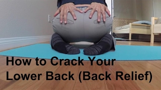 how to crack your lower back EXTREME POP [upl. by Alleinnad93]