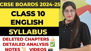 Class 10 english syllabus 202425Cbse class 10 english syllabus 202425Cbse syllabus 202425 [upl. by Aztinay]