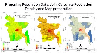 Population Density Map Preparation Data has given in the description section [upl. by Beaston]