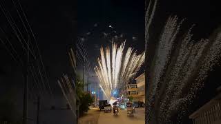 madeenagrandfireworks firecrackers fireworks fireworksdisplay fireworksshow fire chennai [upl. by Aivata772]