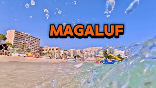 Beach Walk 🏖️Magaluf Mallorca  Majorca 🇪🇸August 2024 [upl. by Delacourt]