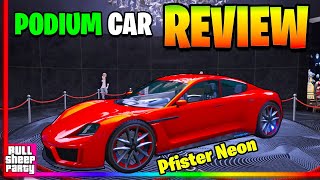 IS IT WORTH IT  The New Neon Podium Car Free Lucky Wheel GTA 5 Online Review amp Customization [upl. by Roley790]