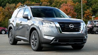 2022 Nissan Pathfinder SV Review  Walk Around and Test Drive [upl. by Akinahc]