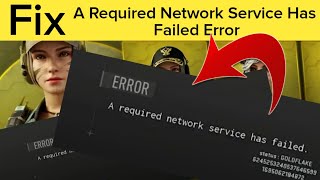 How To Fix Call Of Duty Modern Warfare quot A Required Network Service Has Failedquot Error [upl. by Messere]