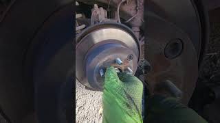 How to Remove a Stubborn Brake Rotor  mechanic shorts cars fixed subaru [upl. by Sitto303]