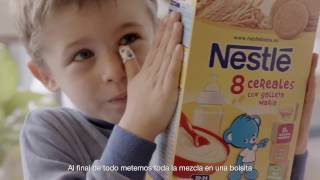 Elaboración papillas NESTLÉ cereales  Nestlé Bebé [upl. by Adrial]