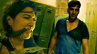 Akshay Kumar की बहन पर चाकू रखनेवाला दहशतवादी का हुआ बेहाल  Fight Scenes  Holiday Movie 2014 [upl. by Aramen]