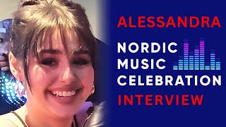 ALESSANDRA interview at the Nordic Music Celebration eurovision [upl. by Guss]